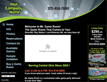 Tablet Screenshot of franchise.mrgameroom.com